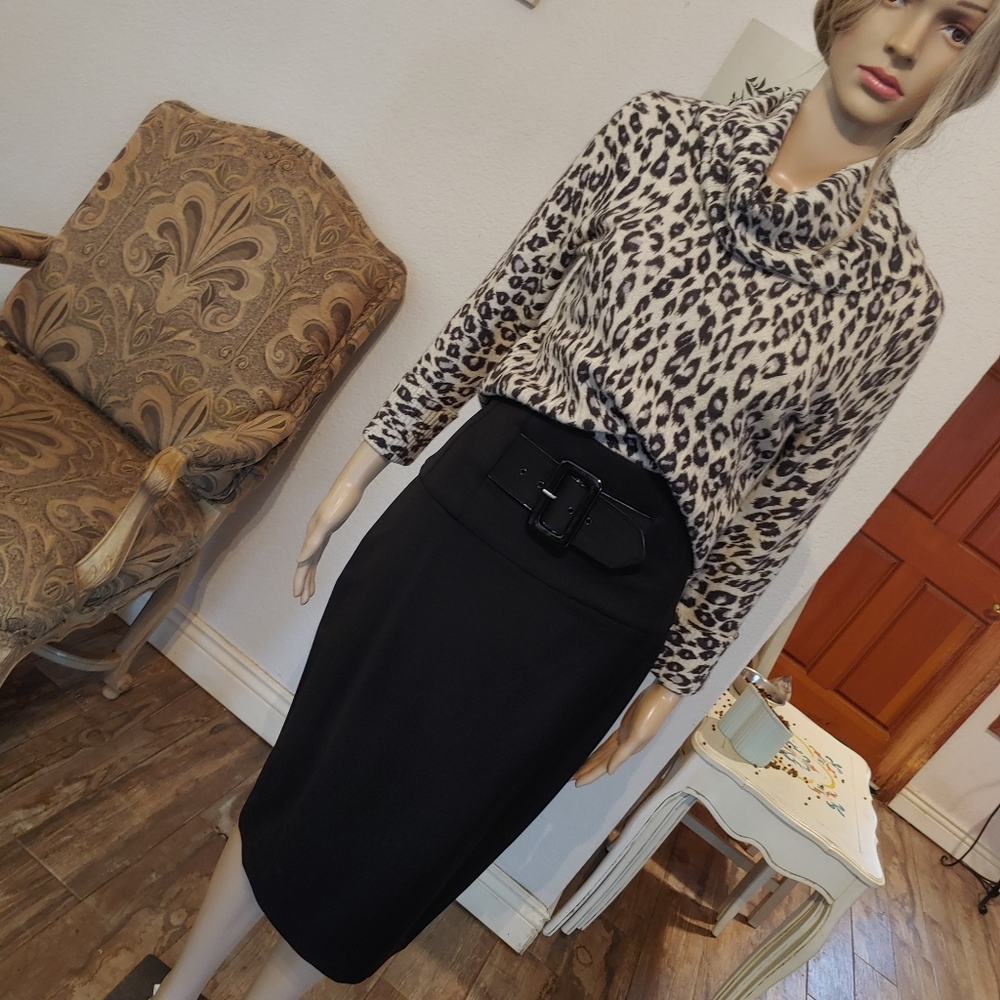 bebe leopard print cashmere!